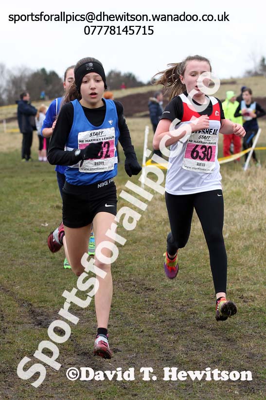 Girls under-13s Start Fitness NEHL, Wrekenton, Gateshead. Photo: David T. Hewitson/Sports for All Pics